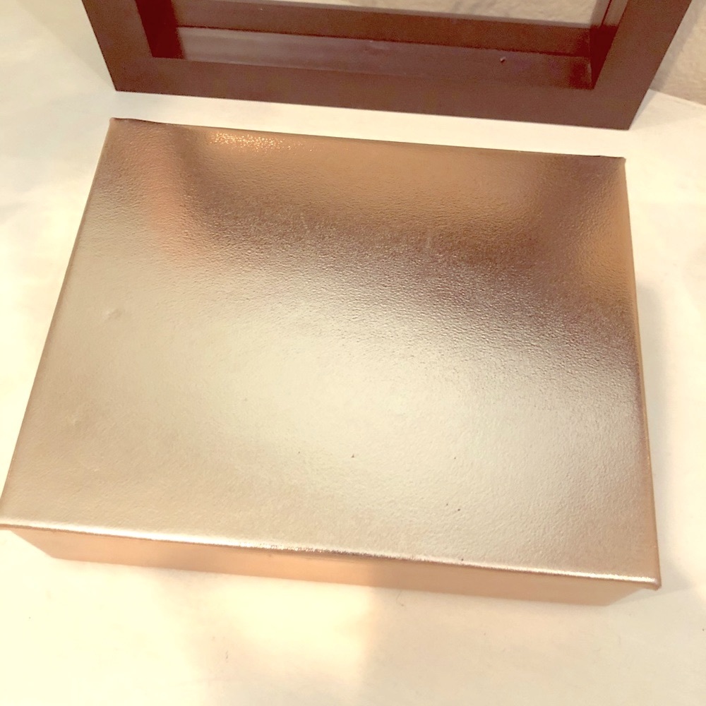 Rose Gold Leather Jewelry Box
